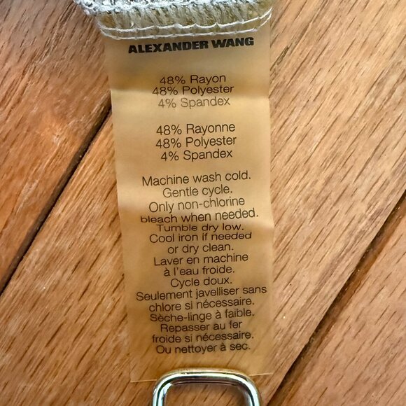 T by Alexander Wang Light Gray Jersey Knit Draped Back Maxi Dress - XS - Picture 7 of 10